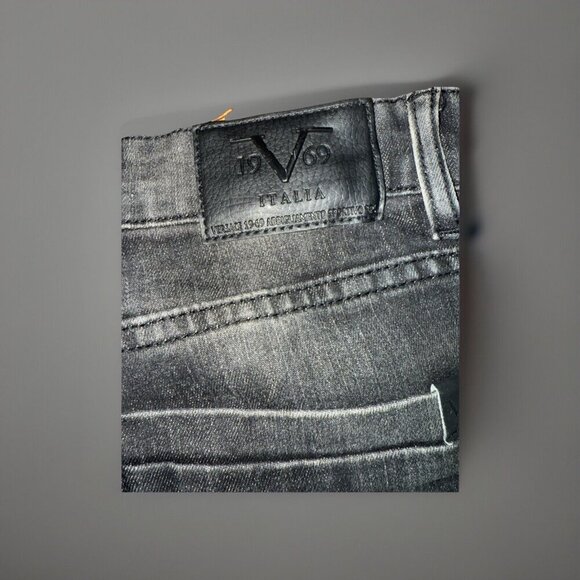 10-69 Versace Abbiglamento Sporting SRL Milano Italia Distressed Jeans 34 x 32 - Picture 4 of 12